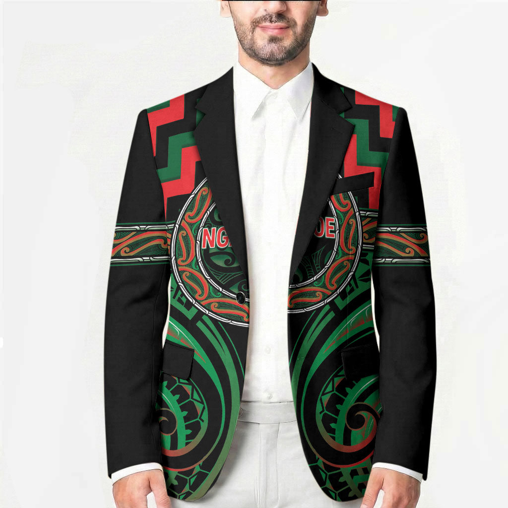 Aotearoa Ngai Tuhoe Personalised Blazer Maori Iwi Poutama Puhoro Tattoo LT14 - Polynesian Pride