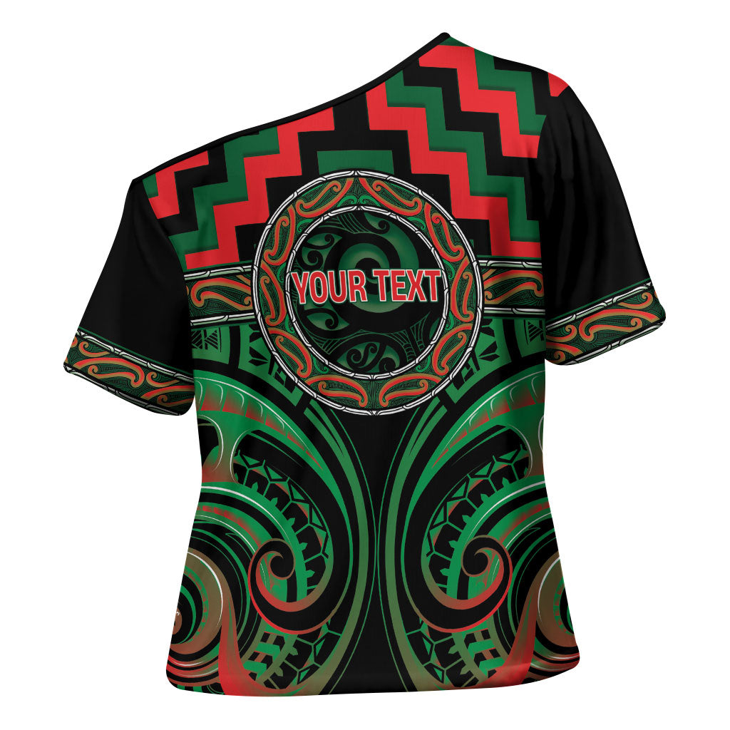 Aotearoa Ngai Tuhoe Personalised Cross Shoulder Shirt Maori Iwi Poutama Puhoro Tattoo LT14 - Polynesian Pride