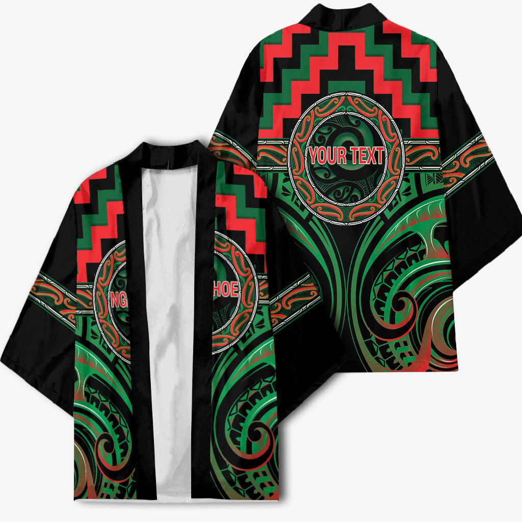 Aotearoa Ngai Tuhoe Personalised Kimono Maori Iwi Poutama Puhoro Tattoo LT14 - Polynesian Pride