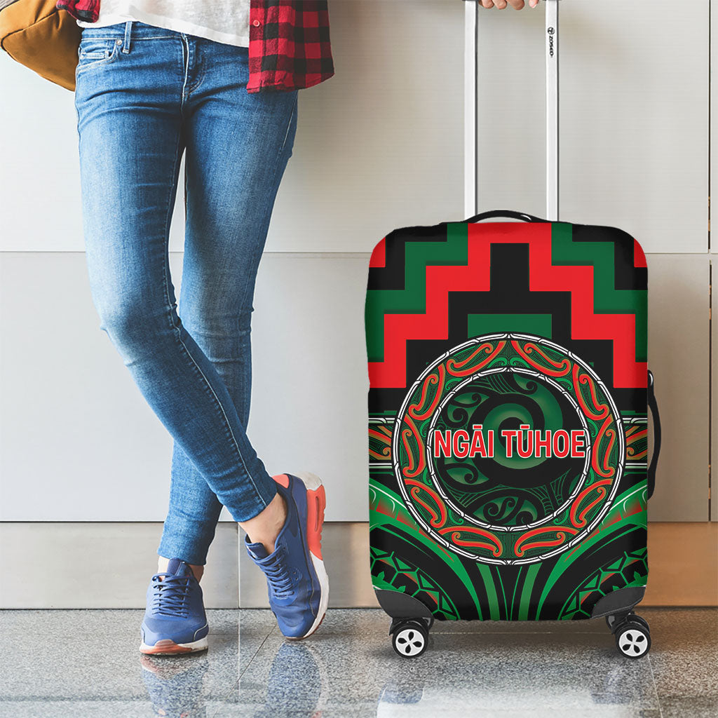 Aotearoa Ngai Tuhoe Luggage Cover Maori Iwi Poutama Puhoro Tattoo LT14 - Polynesian Pride