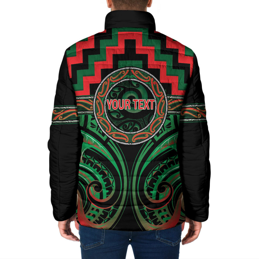 Aotearoa Ngai Tuhoe Personalised Padded Jacket Maori Iwi Poutama Puhoro Tattoo LT14 - Polynesian Pride