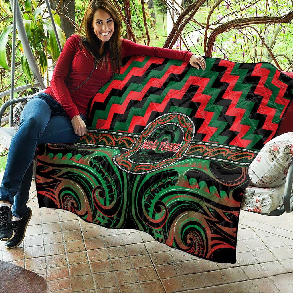 Aotearoa Ngai Tuhoe Quilt Maori Iwi Poutama Puhoro Tattoo LT14 - Polynesian Pride
