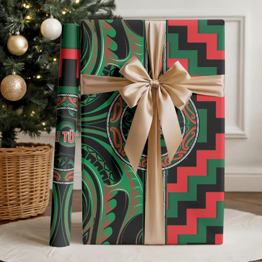 Aotearoa Ngai Tuhoe Wrapping Paper Maori Iwi Poutama Puhoro Tattoo LT14 - Polynesian Pride
