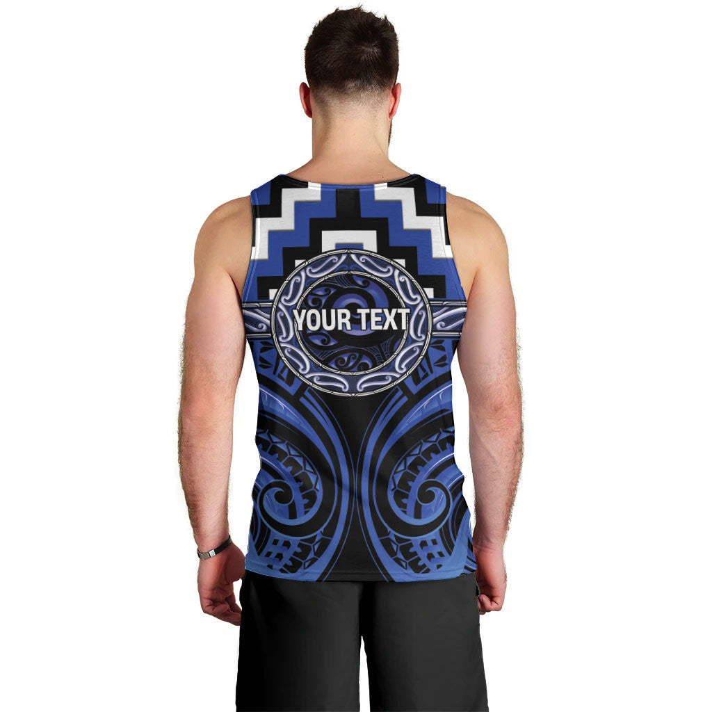 Aotearoa Ngati Tuwharetoa Personalised Men Tank Top Maori Iwi Poutama Puhoro Tattoo LT14 - Polynesian Pride