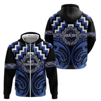 Aotearoa Ngati Tuwharetoa Personalised Zip Hoodie Maori Iwi Poutama Puhoro Tattoo LT14 - Polynesian Pride