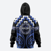 Aotearoa Ngati Tuwharetoa Personalised Zip Hoodie Maori Iwi Poutama Puhoro Tattoo LT14 - Polynesian Pride