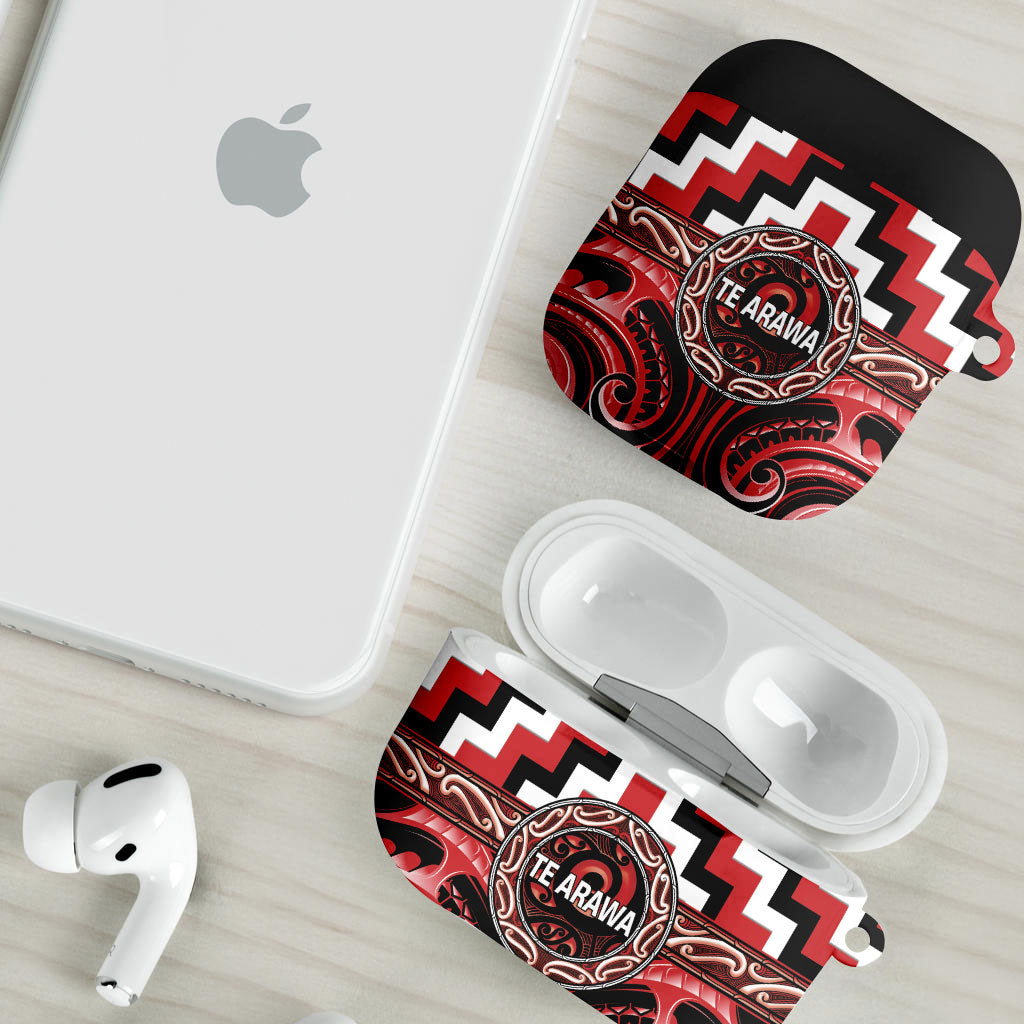 Aotearoa Te Arawa AirPods Case Maori Iwi Poutama Puhoro Tattoo LT14 - Polynesian Pride