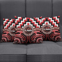 Aotearoa Te Arawa Pillow Cover Maori Iwi Poutama Puhoro Tattoo LT14 - Polynesian Pride