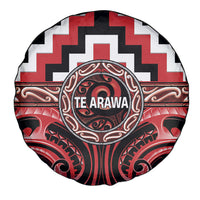 Aotearoa Te Arawa Spare Tire Cover Maori Iwi Poutama Puhoro Tattoo LT14 - Polynesian Pride
