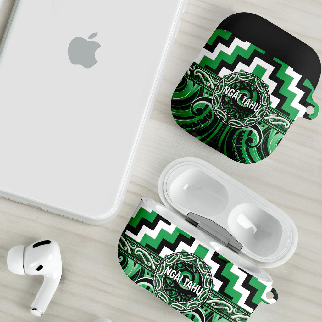 Aotearoa Ngai Tahu AirPods Case Maori Iwi Poutama Puhoro Tattoo LT14 - Polynesian Pride