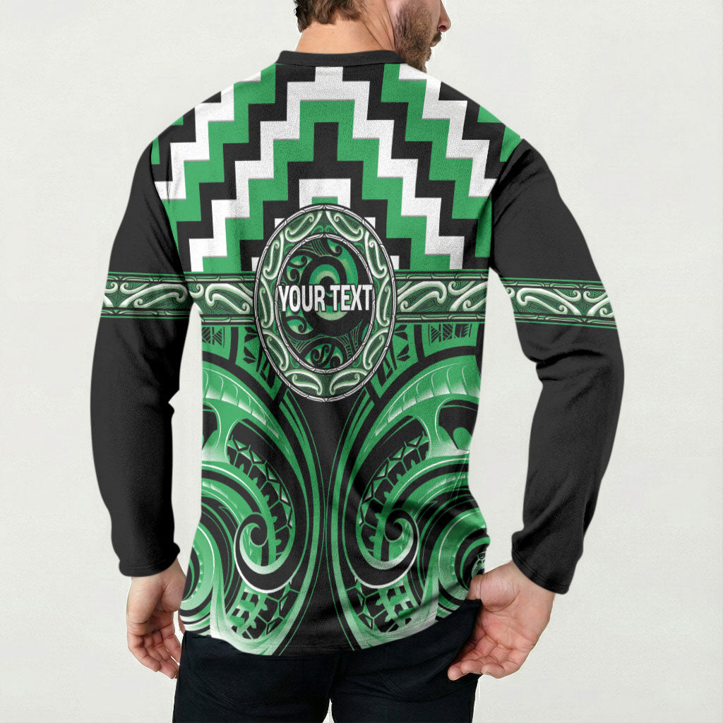 Aotearoa Ngai Tahu Personalised Button Sweatshirt Maori Iwi Poutama Puhoro Tattoo LT14 - Polynesian Pride