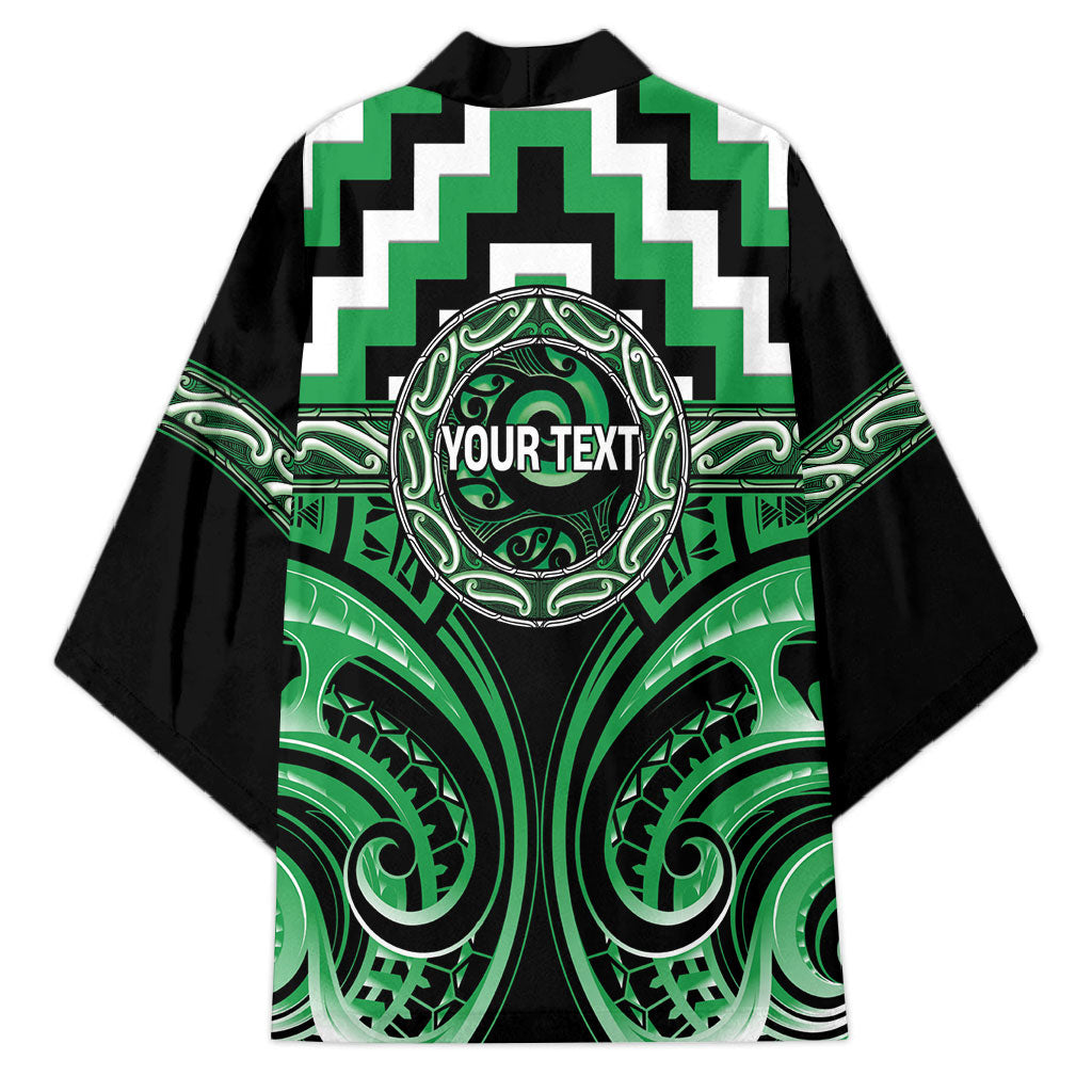Aotearoa Ngai Tahu Personalised Kimono Maori Iwi Poutama Puhoro Tattoo LT14 - Polynesian Pride