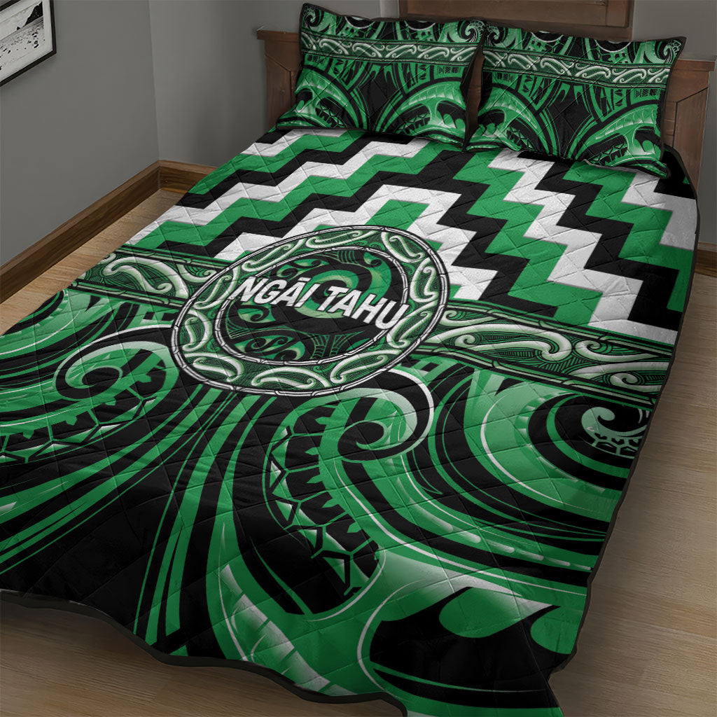 Aotearoa Ngai Tahu Quilt Bed Set Maori Iwi Poutama Puhoro Tattoo LT14 - Polynesian Pride