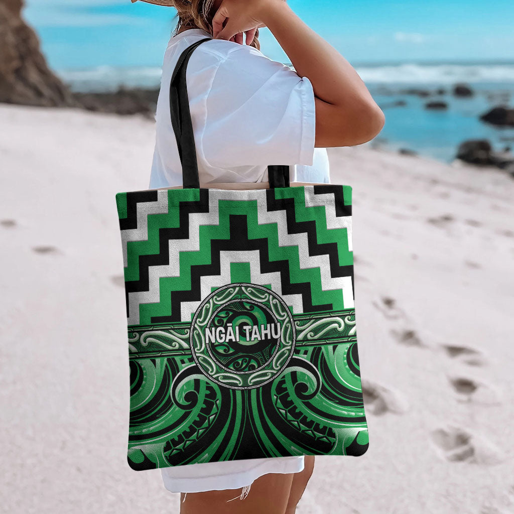 Aotearoa Ngai Tahu Tote Bag Maori Iwi Poutama Puhoro Tattoo LT14 - Polynesian Pride
