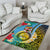 Vanuatu Malampa Fiji Day Area Rug Happy 10 October With Maps Tropical Flowers