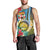 Vanuatu Malampa Fiji Day Men Tank Top Happy 10 October With Maps Tropical Flowers