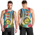 Vanuatu Malampa Fiji Day Men Tank Top Happy 10 October With Maps Tropical Flowers