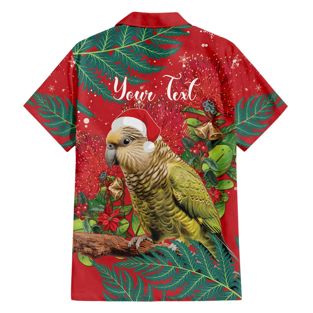Personalised New Zealand Kakapo Christmas Family Matching Off Shoulder Maxi Dress and Hawaiian Shirt Meri Kirihimete Silver Fern Mix Pohutukawa LT14 - Polynesian Pride