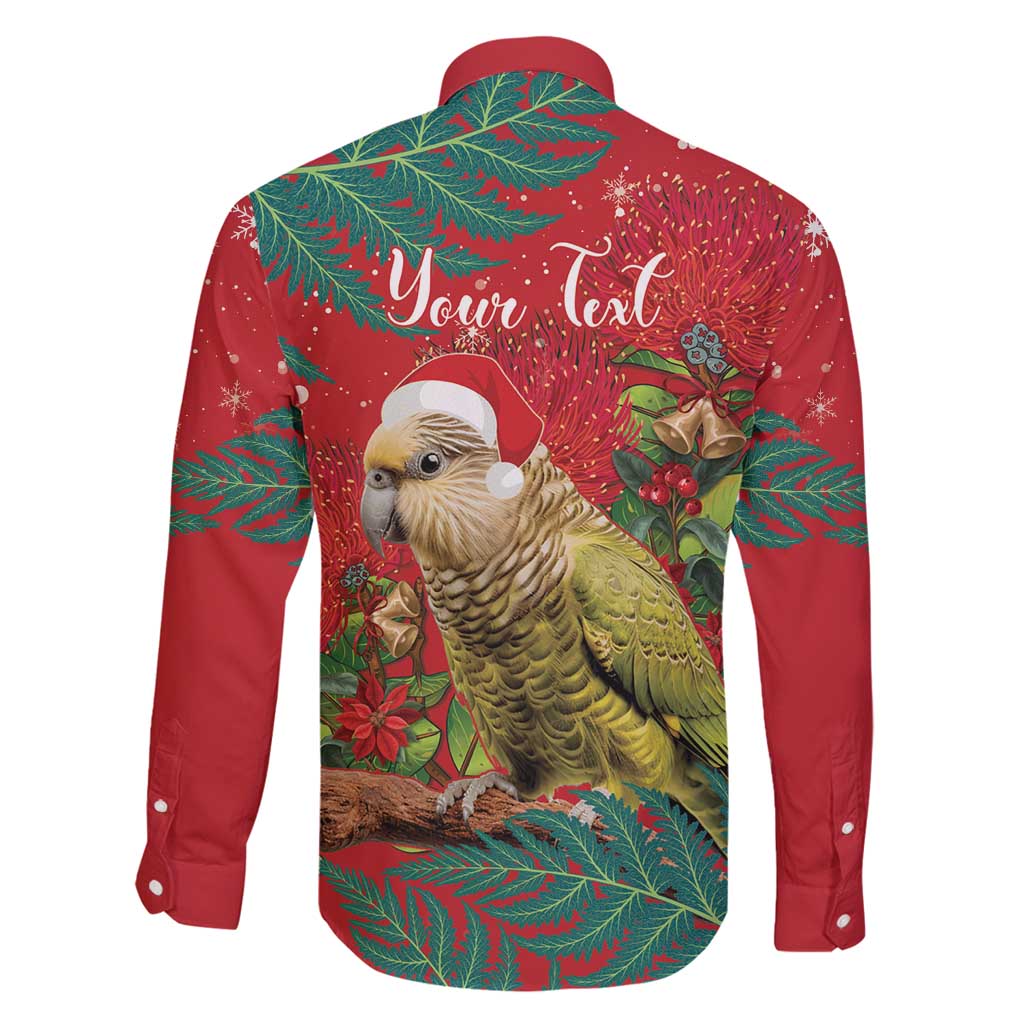 Personalised New Zealand Kakapo Christmas Family Matching Off Shoulder Maxi Dress and Hawaiian Shirt Meri Kirihimete Silver Fern Mix Pohutukawa LT14 - Polynesian Pride