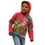 Personalised New Zealand Kakapo Christmas Kid Hoodie Meri Kirihimete Silver Fern Mix Pohutukawa