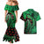 New Zealand Gecko Christmas Couples Matching Mermaid Dress and Hawaiian Shirt Meri Kirihimete Paua Shell Mix Pohutukawa