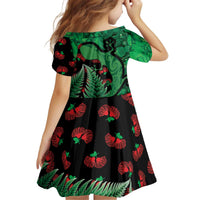 New Zealand Gecko Christmas Family Matching Off Shoulder Short Dress and Hawaiian Shirt Meri Kirihimete Paua Shell Mix Pohutukawa LT14 - Polynesian Pride