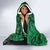 New Zealand Gecko Christmas Hooded Blanket Meri Kirihimete Paua Shell Mix Pohutukawa