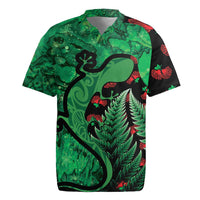 New Zealand Gecko Christmas Rugby Jersey Meri Kirihimete Paua Shell Mix Pohutukawa