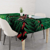 New Zealand Gecko Christmas Tablecloth Meri Kirihimete Paua Shell Mix Pohutukawa LT14 - Polynesian Pride