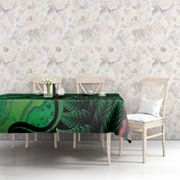 New Zealand Gecko Christmas Tablecloth Meri Kirihimete Paua Shell Mix Pohutukawa LT14 - Polynesian Pride