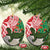 Personalised New Zealand Tuatara Christmas Ceramic Ornament Meri Kirihimete Aotearoa Maori Mix Pohutukawa