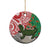 Personalised New Zealand Tuatara Christmas Ceramic Ornament Meri Kirihimete Aotearoa Maori Mix Pohutukawa