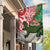 Personalised New Zealand Tuatara Christmas Garden Flag Meri Kirihimete Aotearoa Maori Mix Pohutukawa