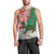 Personalised New Zealand Tuatara Christmas Men Tank Top Meri Kirihimete Aotearoa Maori Mix Pohutukawa