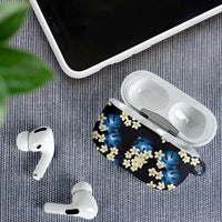 Blue Tropical Hawaii AirPods Case Seamless Monstera Plumeria Hawaiian Pattern - Polynesian Pride