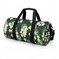Green Tropical Hawaii Duffle Bag Seamless Monstera Plumeria Hawaiian Pattern