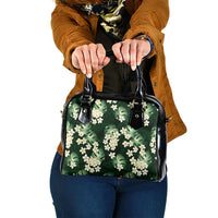 Green Tropical Hawaii Shoulder Handbag Seamless Monstera Plumeria Hawaiian Pattern LT14 One Size Green - Polynesian Pride