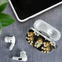Gold Tropical Hawaii AirPods Case Seamless Monstera Plumeria Hawaiian Pattern - Polynesian Pride