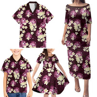 Pink Tropical Hawaii Family Matching Puletasi and Hawaiian Shirt Seamless Monstera Plumeria Hawaiian Pattern LT14 - Polynesian Pride