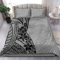 Black Gray Polynesia Tropical Flowers Bedding Set LT14 - Polynesian Pride