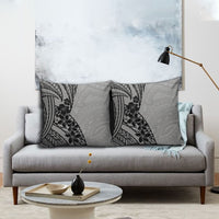 Black Gray Polynesia Tropical Flowers Pillow Cover LT14 - Polynesian Pride