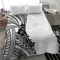 Black White Polynesia Tropical Flowers Bedding Set LT14 - Polynesian Pride
