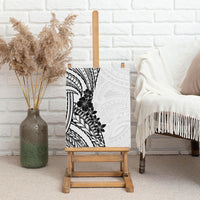 Black White Polynesia Tropical Flowers Canvas Wall Art LT14 - Polynesian Pride