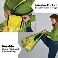 Hawaii Palila Mamane Grocery Bag Hawaiian Honeycreeper With Native Flower LT14 - Polynesian Pride