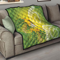 Hawaii Palila Mamane Quilt Hawaiian Honeycreeper With Native Flower LT14 - Polynesian Pride