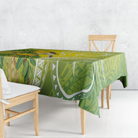 Hawaii Palila Mamane Tablecloth Hawaiian Honeycreeper With Native Flower LT14 - Polynesian Pride