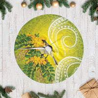 Hawaii Palila Mamane Tree Skirt Hawaiian Honeycreeper With Native Flower LT14 Casual Green - Polynesian Pride