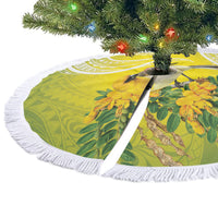 Hawaii Palila Mamane Tree Skirt Hawaiian Honeycreeper With Native Flower LT14 - Polynesian Pride