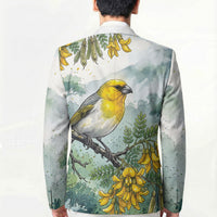 Aloha Hawaii Palila Mamane Watercolor Blazer LT14 - Polynesian Pride