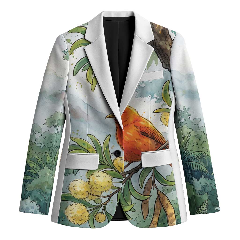Aloha Hawaii Akepa Koa Tree Watercolor Blazer LT14 Unisex Watercolor - Polynesian Pride